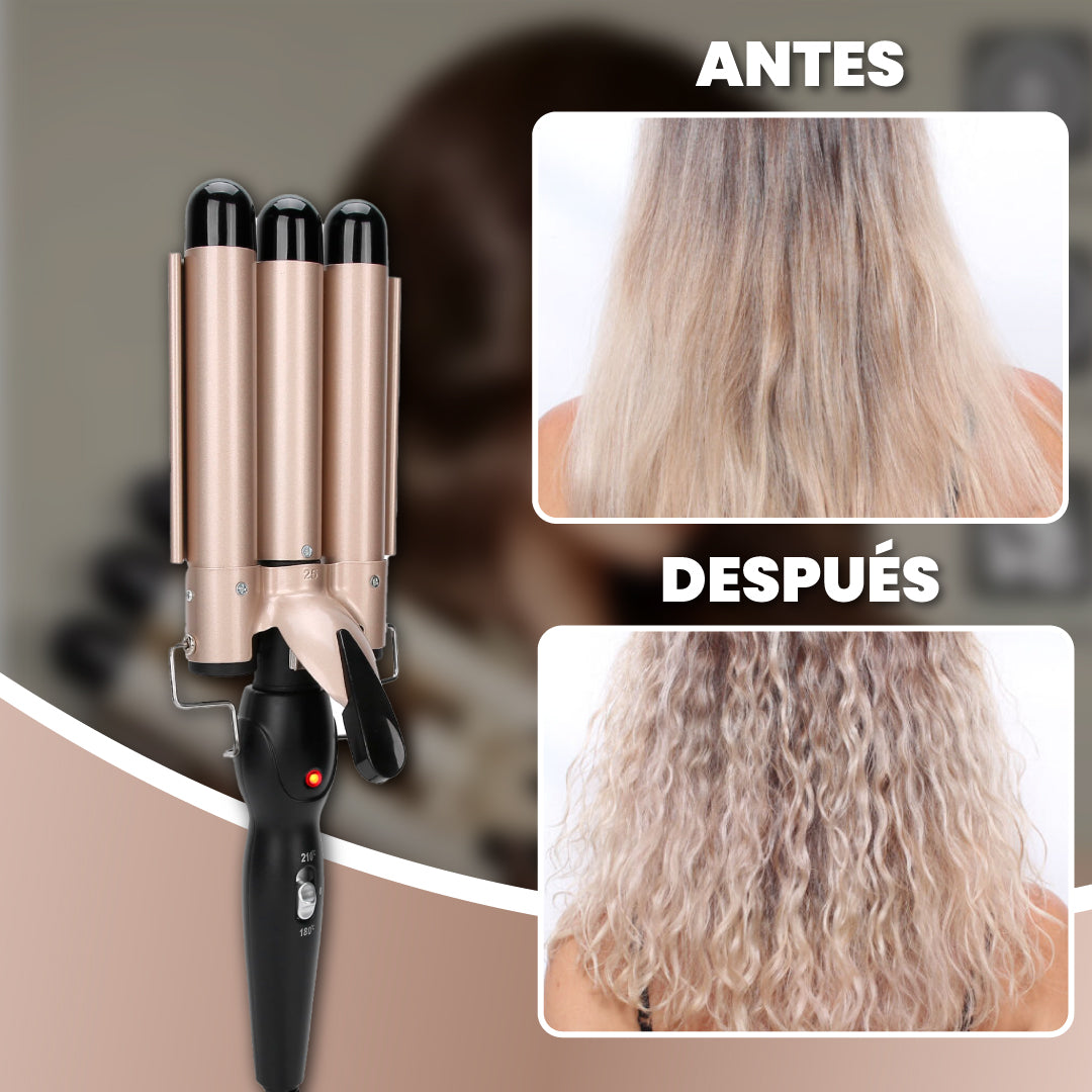 Rizador profesional para ondas perfectas - TripleCurl™