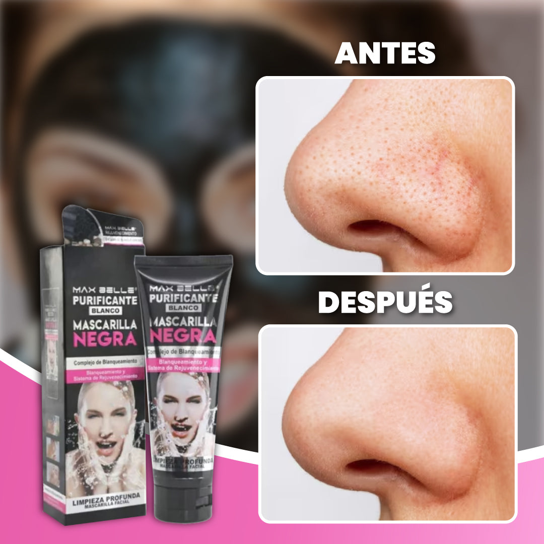 Mascarilla de carbón para limpieza profunda + 1 GRATIS - Pure Black™