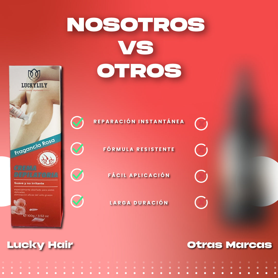 Crema depilatoria indolora - Lucky Hair™