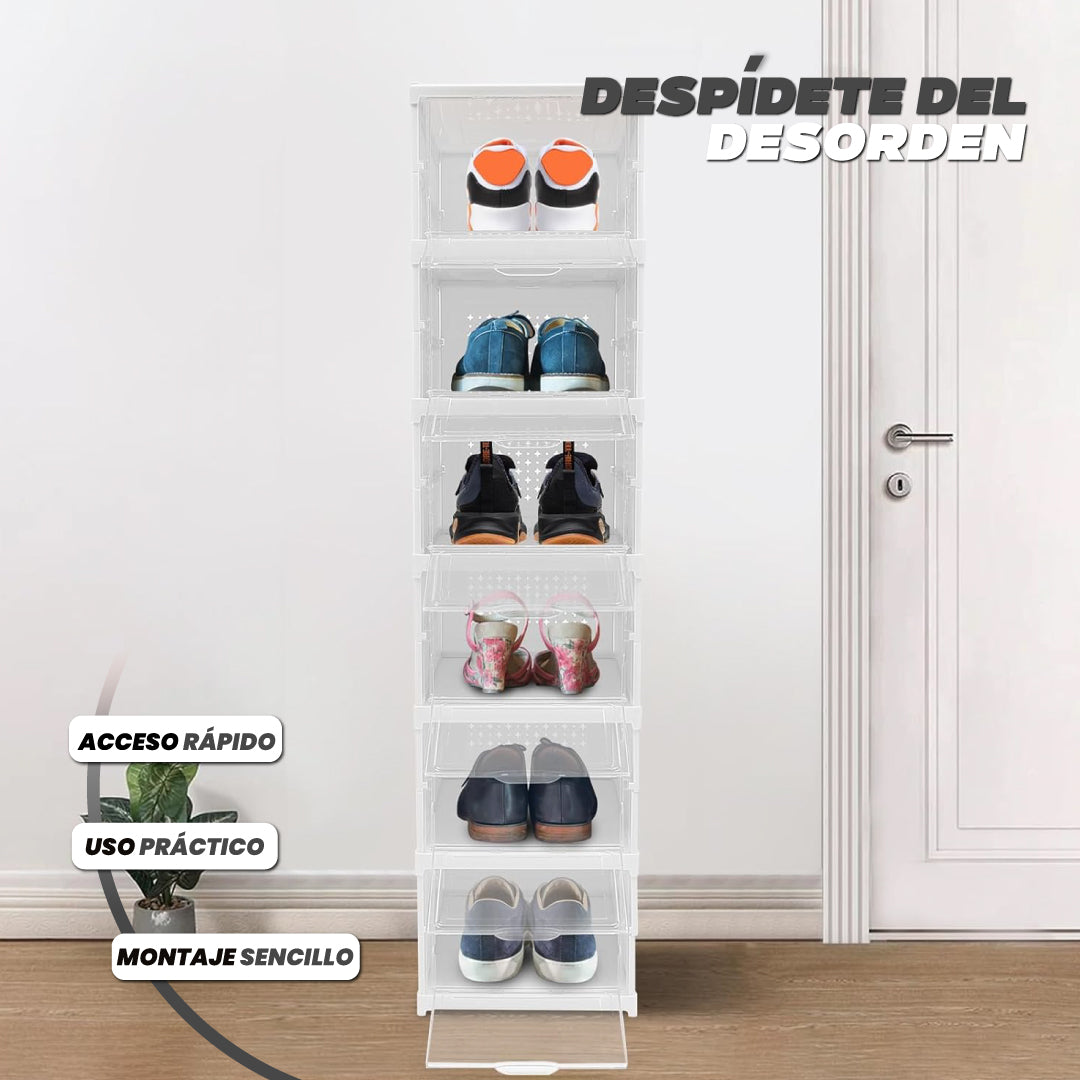 Set de 6 cajas organizadoras de zapatos - Shoes Order™