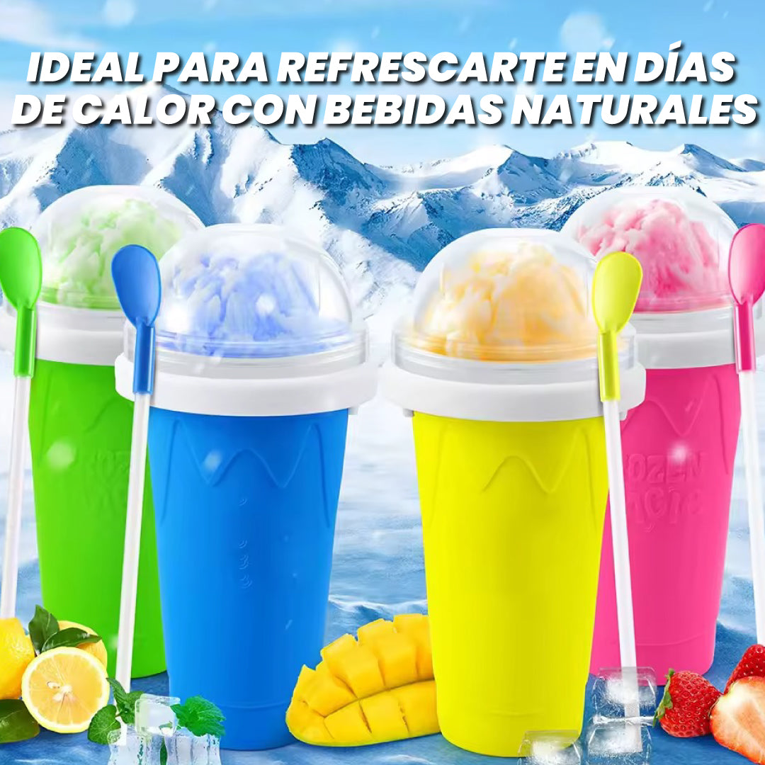Vaso congelador para granizados exprés + 1 GRATIS - Ice Squeeze™