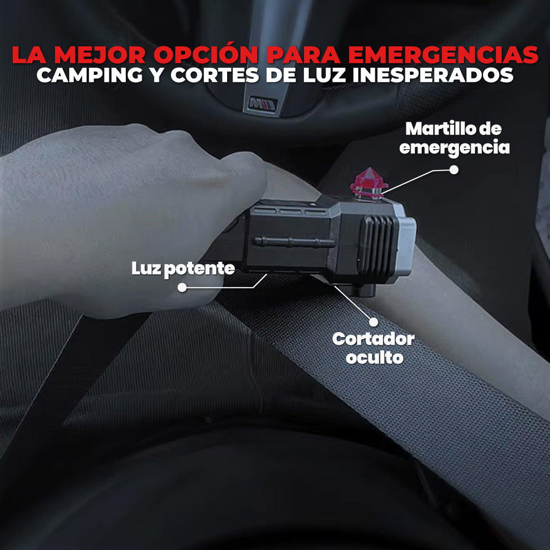 Linterna táctica para emergencias - Smart Breaker™