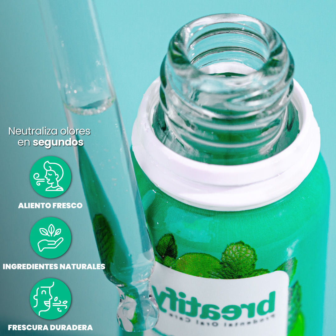 Gotas para eliminar el mal aliento - FreshDrop™