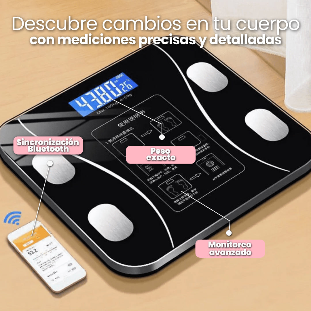 Báscula con análisis de peso y grasa - Fit Scale™