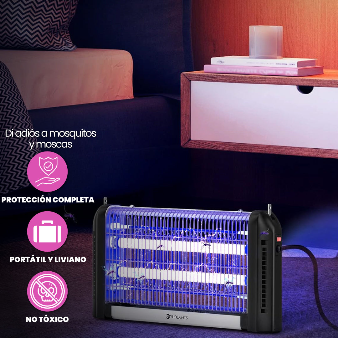 Lámpara eléctrica antimosquitos + 36 parches repelentes GRATIS - Zap Light™