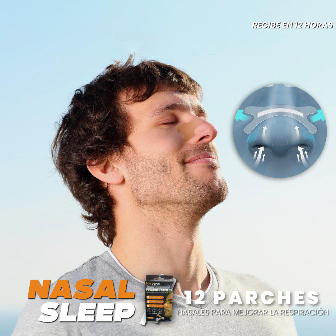 12 Parches nasales para mejorar la respiración - Nasal Sleep™