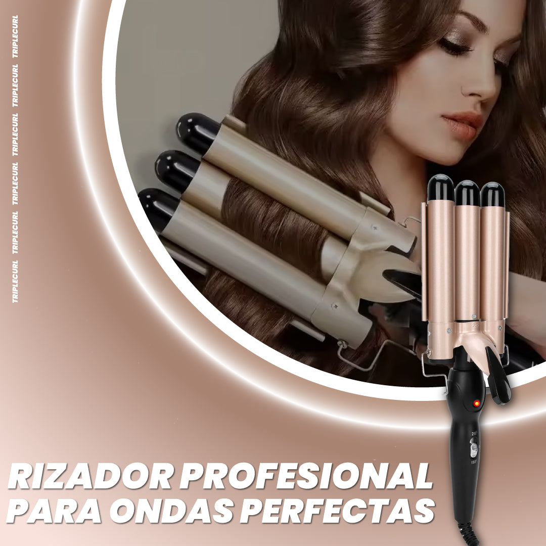 Rizador profesional para ondas perfectas - TripleCurl™