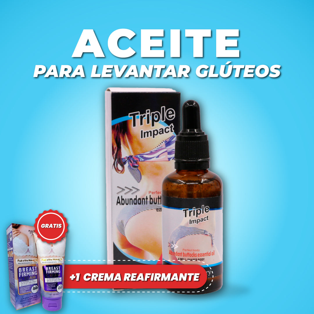 Aceite para levantar glúteos + 1 Crema reafirmante de senos GRATIS - Slim Glow™