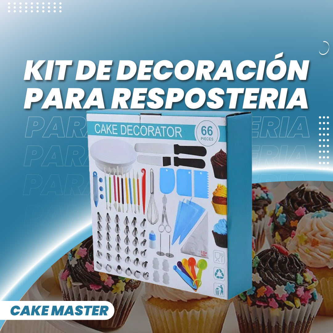 Kit de decoración para reposteria - Cake Master™
