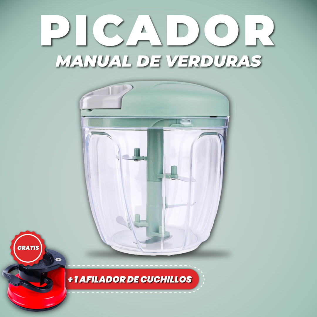 Picador manual de verduras + 1 Afilador de cuchillos GRATIS - Speed Cut™