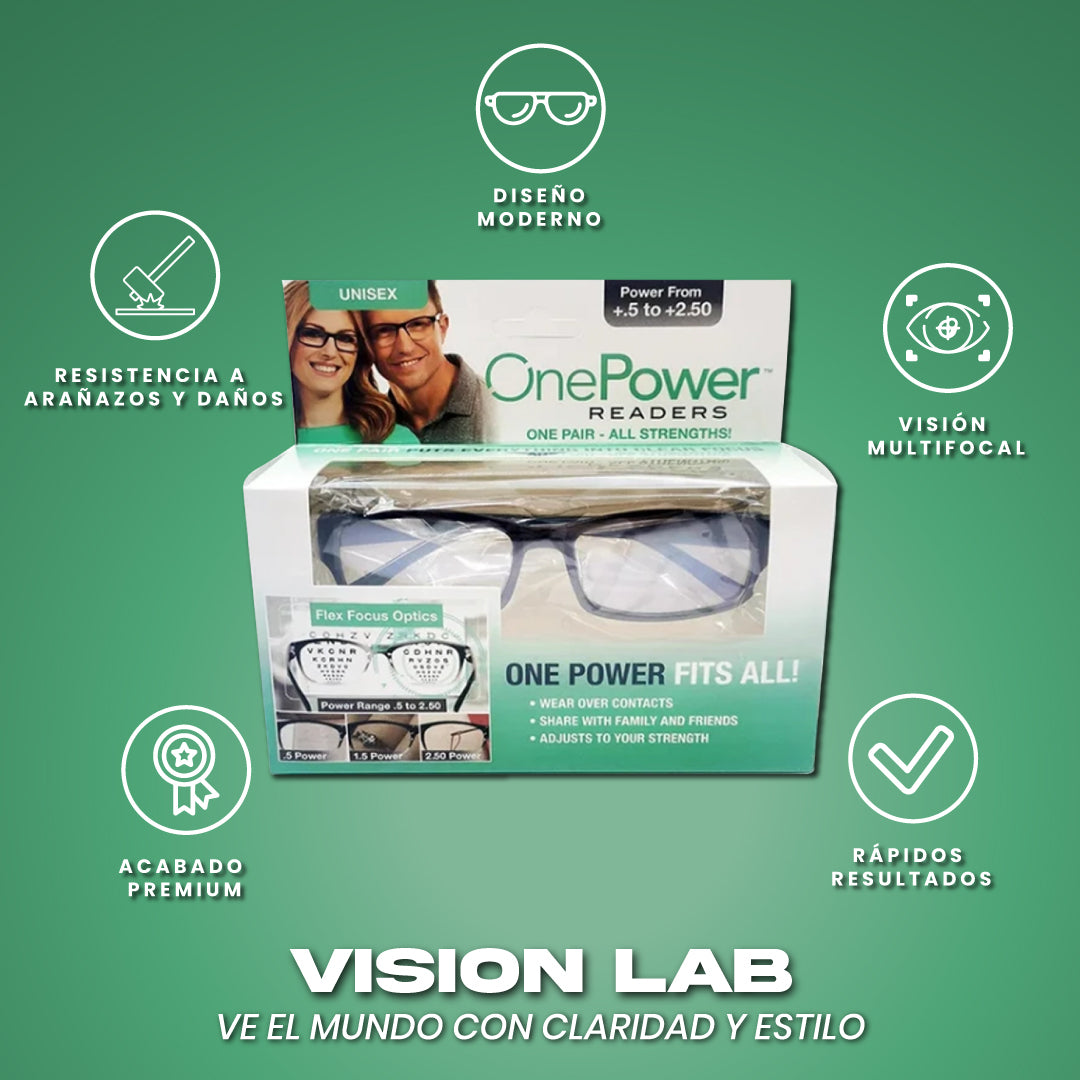 Lentes ópticos con graduación inteligente - Vision Lab™