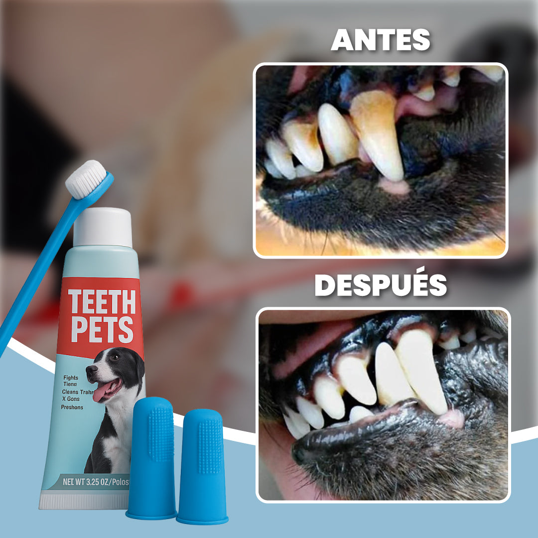 Kit de higiene dental para mascotas - Teeth Pets™