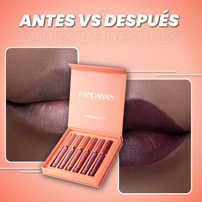 6 labiales mate de larga duración - Handaiyan™