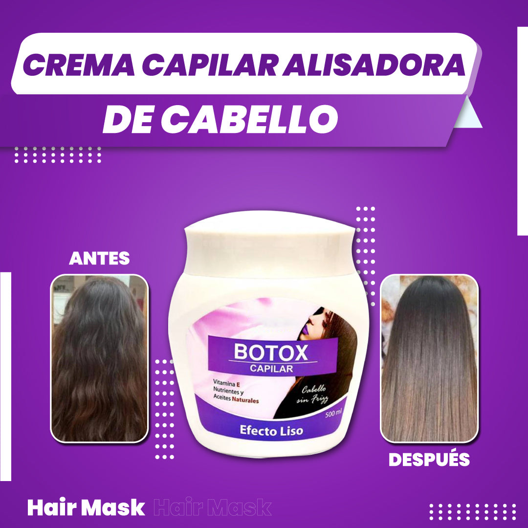 Crema capilar alisadora de cabello - Hair Mask™