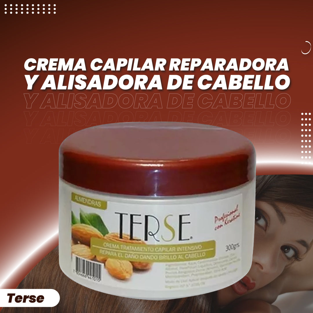 Crema capilar reparadora y alisadora de cabello - Terse™