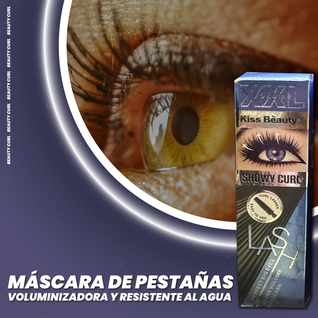 Máscara de pestañas voluminizadora y resistente al agua - Beauty Curl™