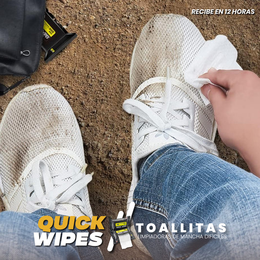 Toallitas limpiadoras de manchas difíciles - Quick Wipes™