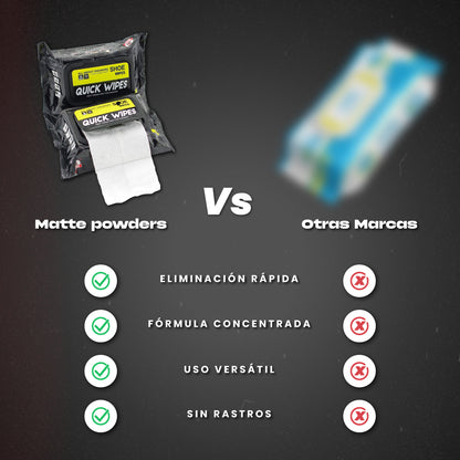 Toallitas limpiadoras de manchas difíciles - Quick Wipes™