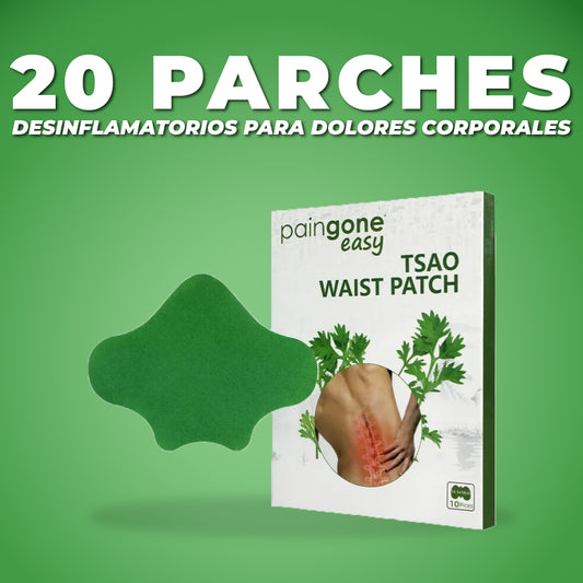 Set de 20 parches desinflamatorios para dolores corporales - Pain Off™