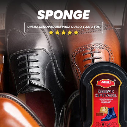 Crema renovadora para cuero y zapatos - Sponge™