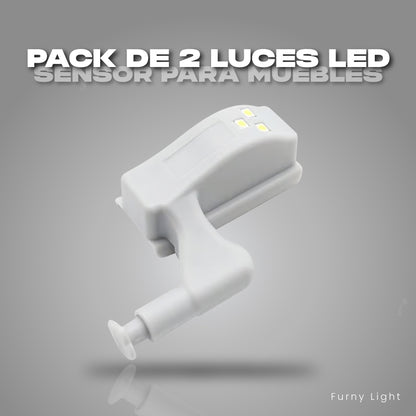 Pack de 2 luces LED con sensor para muebles - Furny Light™