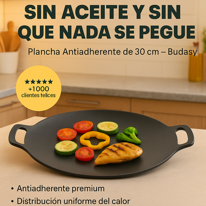 Plancha antihaderente de 30 cm - Budasy™