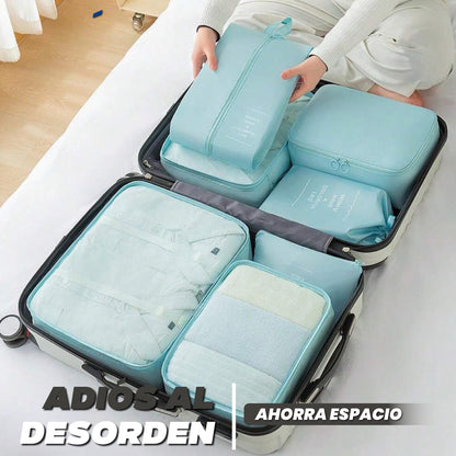 Pack 7 Bolsas de almacenamiento para viaje - TravelPack™