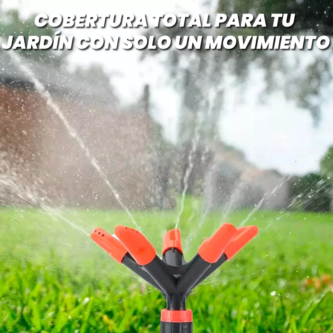 Aspersor 360° rotatorio para jardín - AquaSpin™