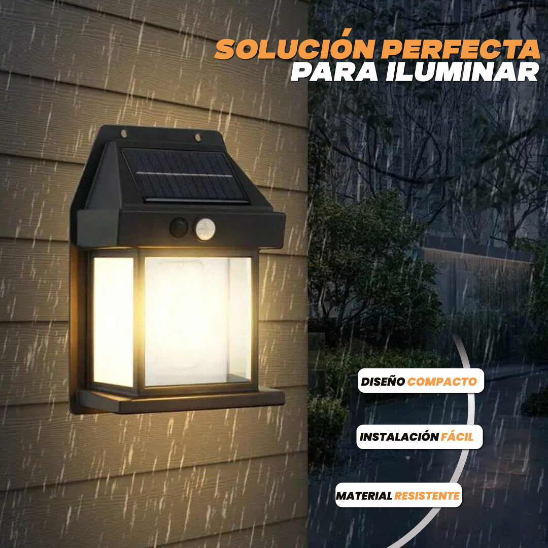 Foco solar para exterior con sensor de movimiento - Lighting™