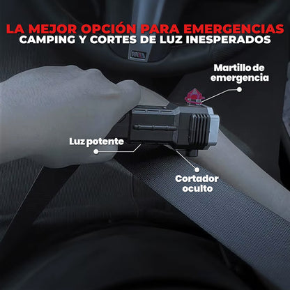 Linterna táctica para emergencias - Smart Breaker™