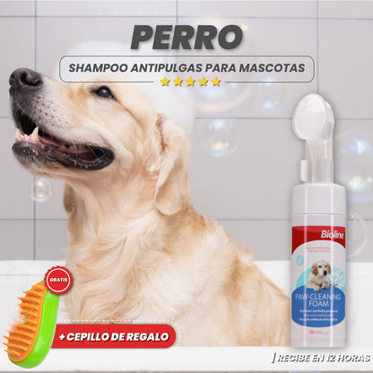 Shampoo antipulgas para mascotas + Cepillo gratis - Clean Pet™