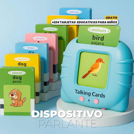 Dispositivo parlante + 224 Tarjetas GRATIS educativas para niños - Talking Cards™