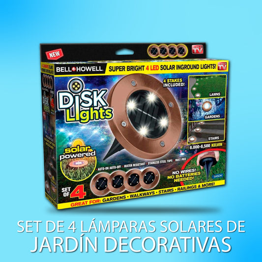Set de 4 Lámparas solares de jardín decorativas  - Sun Beam™