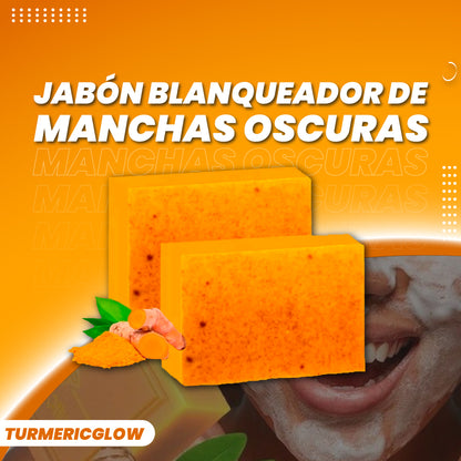 Jabón blanqueador de manchas oscuras - TurmericGlow™