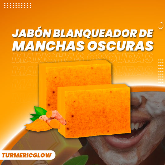 Jabón blanqueador de manchas oscuras - TurmericGlow™