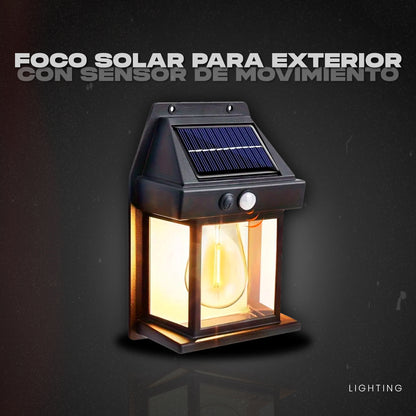 Foco solar para exterior con sensor de movimiento - Lighting™