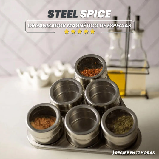 Organizador magnético de especias - Steel Spice™