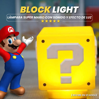 Lámpara Super Mario con sonido y efecto de luz - Block Light