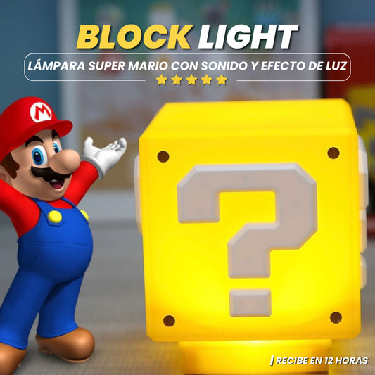 Lámpara Super Mario con sonido y efecto de luz - Block Light