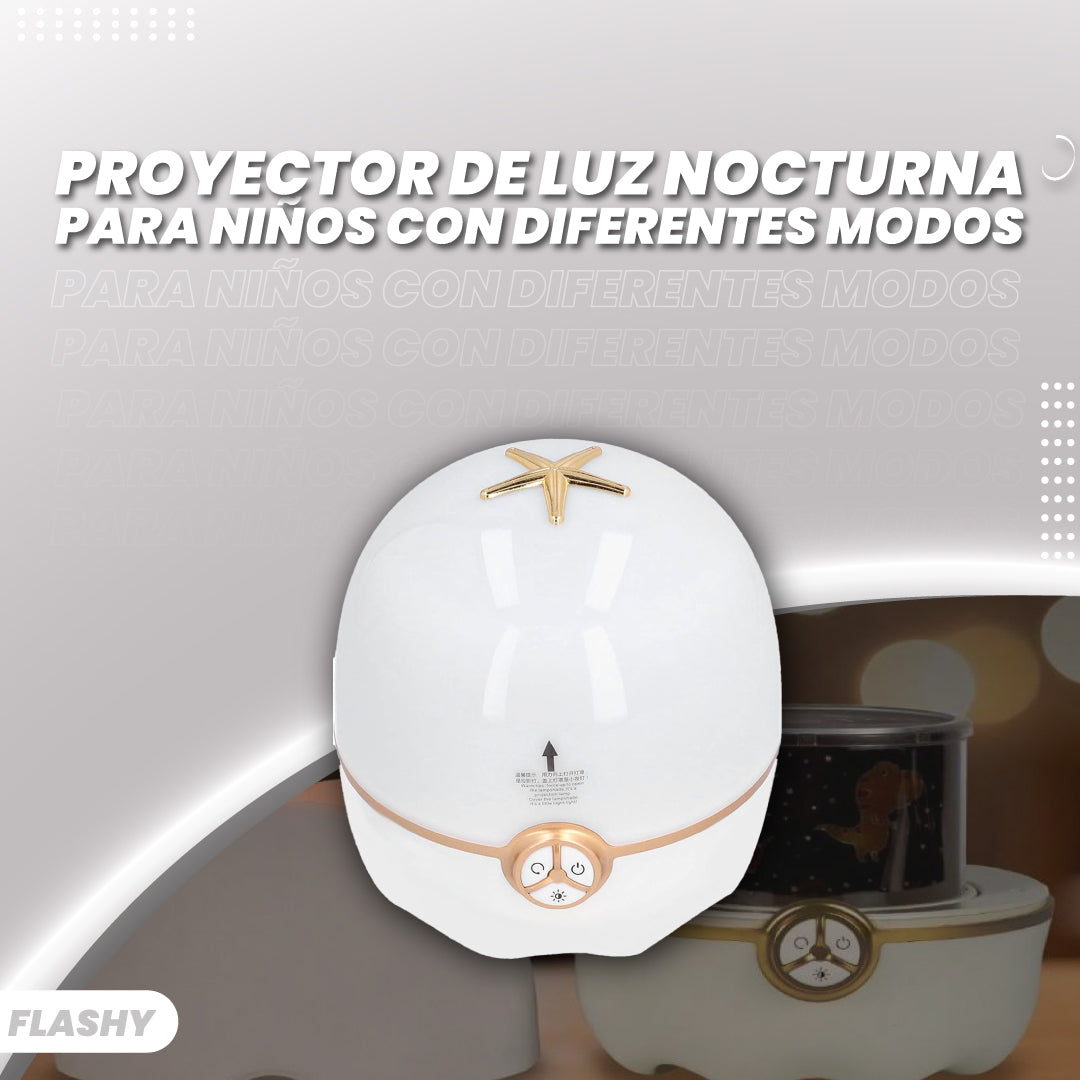 Proyector de luz nocturna para niños con diferentes modos - Flashy™