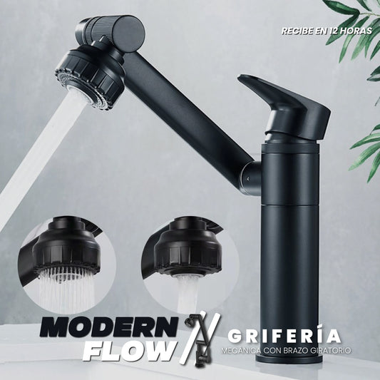 Grifería mecánica con brazo giratorio - ModernFlow™