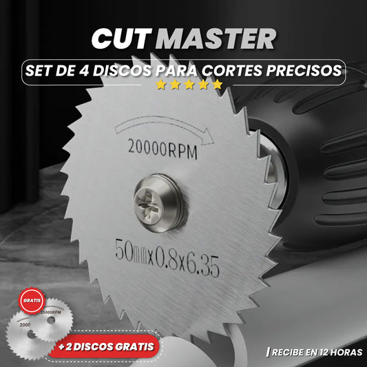 Set de 4 discos para cortes precisos + 2 Discos gratis - Cut Master™