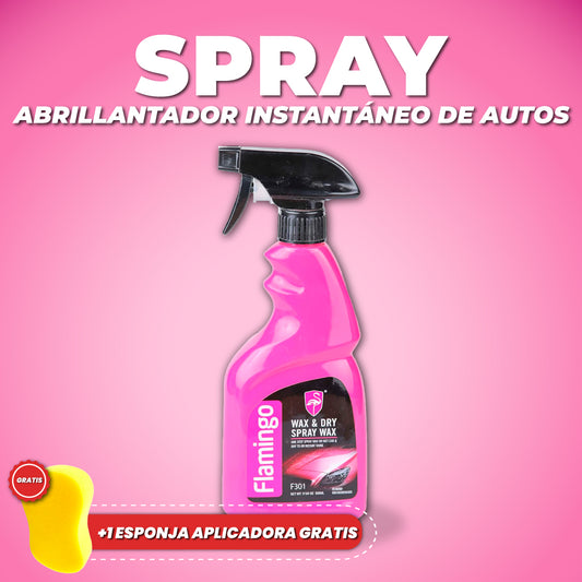 Spray abrillantador instantáneo de autos + Esponja aplicadora GRATIS - Flash Wax™