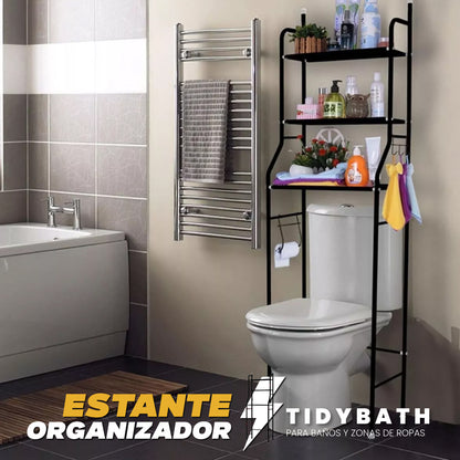 Estante organizador para baños y zonas de ropas - Tidybath™