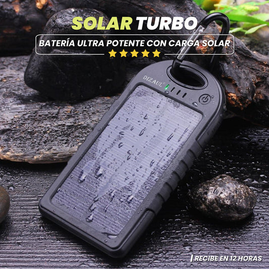 Batería ultra potente con carga solar - Solar turbo™