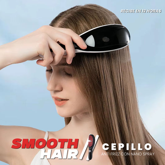 Cepillo anti frizz con nano spray - Smooth Hair™