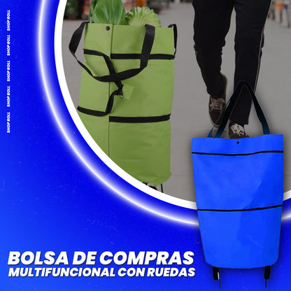 Bolsa de compras multifuncional con ruedas- Shop Roll™