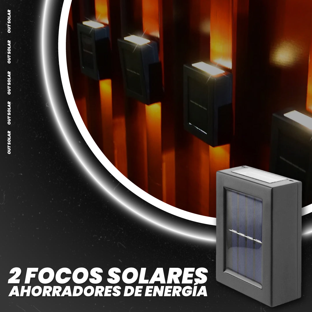 2 focos solares ahorradores de energía - Out Solar™