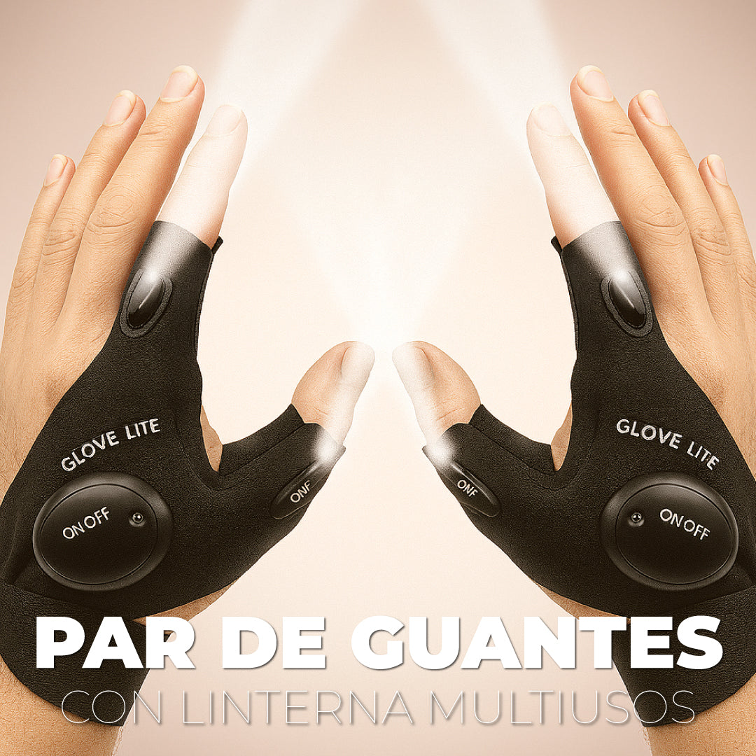 Par de guantes con linterna multiusos - Glove Lite™