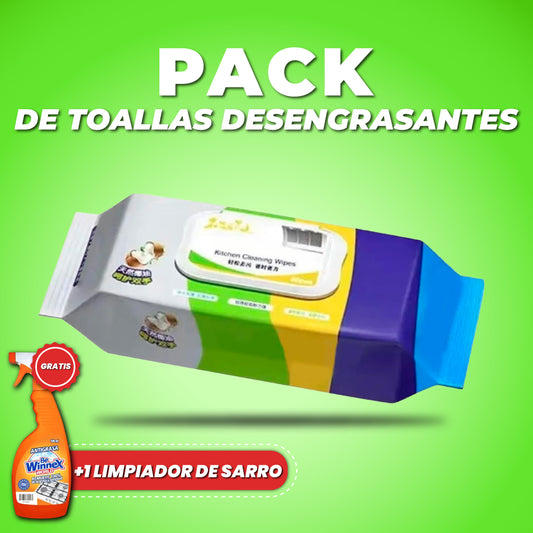 Pack de toallas desengrasantes + 1 Limpiador de sarro GRATIS -  Fresh Clean™